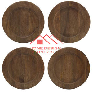 2025 plaque de chargeur en bois de vente chaude pour la maison hôtel Restaurant plaque de chargeur de service alimentaire meilleur vendeur - Product Image 6