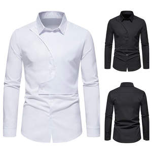 Alta calidad 100% algodón manga larga hombres vestido camisa elegante de moda al por mayor hombres vestido de negocios camisas de vestir formales - Product Image 6