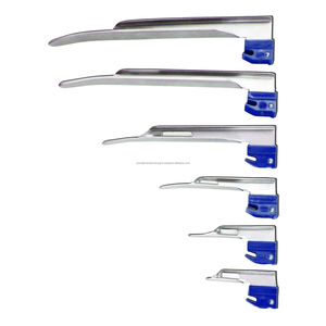 ชุดอุปกรณ์ใส่ท่อช่วยหายใจแบบไฟเบอร์ออปติกสำหรับการผ่าตัดความแม่นยำสูง พร้อมใบมีด 10 แบบ ดีไซน์ MAC แบบแมนนวล 1 ด้ามจับ มาตรฐาน CE สำหรับหู คอ จมูก และห้องผ่าตัดฉุกเฉิน - Product Image 5