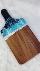 เขียงชีสไม้และเรซิ่น ดีไซน์เฉพาะตัว ของใช้ในบ้านและครัว สำหรับงานวันเกิด ผลิตภัณฑ์ใหม่ รับสั่งทำพิเศษ - Product Image 6