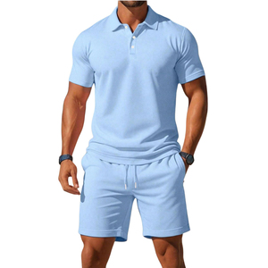 Ensemble de t-shirts en coton doux écologique à demi-boutons Essentiels de pur coton Fils urbains Ensemble de t-shirts en coton Confort classique - Product Image 1