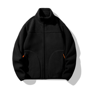 Chaqueta Cálida Reversible con Cuello Alto para Hombre y Mujer, Forro de Sherpa, Felpa Unisex, Abrigo Grueso de Felpa Tipo Piel de Visón para Invierno - Product Image 2