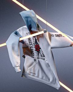 Fabricant-conçu unisexe 400 GSM pull personnalisé surdimensionné épais polaire à capuche hommes grande taille poids lourd solide motif - Product Image 1