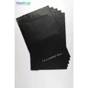 Bolsas de mensajería con cremallera PLA de calidad superior respetuosas con el medio ambiente, impresión en huecograbado, compostable biodegradable para uso en comercio electrónico disponible a granel - Product Image 3