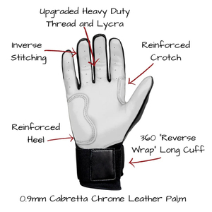 Gants de frappe de baseball personnalisés de qualité supérieure, nouvelle conception du fabricant, logo personnalisé, cuir de chèvre, gants de frappe de softball - Product Image 5