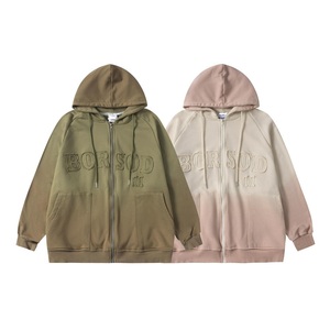 Ropa de alta calidad 400GSM 450GSM 500GSM Unisex 100% algodón mezclado personalizado 3D en relieve sudaderas con capucha para hombres - Product Image 5