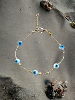 Pulseras de Macramé de Plástico Hechas a Mano Estilo Bohemia DAFNI con Cuentas de Ojo Turco - Modelo 44, Regalos Promocionales Novedosos para el Día de la Madre/Del Padre