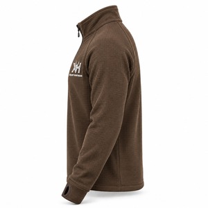 Xelent Huntgear Pull polaire mi-zip pour homme, motif Bark Grid, 220 GSM, couche intermédiaire de chasse - Product Image 3