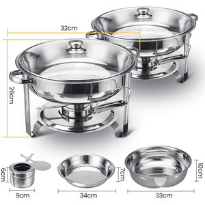 Vente en gros de chauffe-plats personnalisés chauffe-plats en acier inoxydable poli pour buffet de traiteur chauffe-plats au prix le plus bas 2025 - Product Image 4