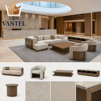 Vantel Luxus-Hotelmöbel für Gewerbe mit Lobby-Empfangssofa, Loungesessel, Couchtisch, Maßgeschneiderte Lösungen