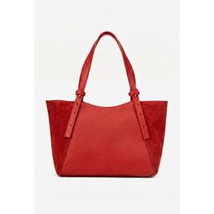 Structured <b>Handbag</b> in Genuine Dollar and suede Leather - Made in Italy - Art. 25404 - Product Image 6