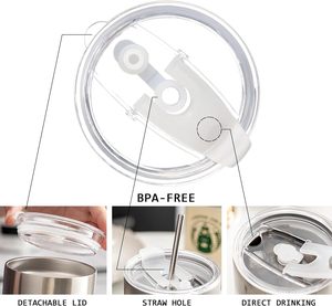 Grosir 20oz 3OZ 5oz sublimasi MINI kurus dinding ganda baja tahan karat 3oz tumbler lurus mini kaca pendek dengan tutup dan sedotan - Product Image 6
