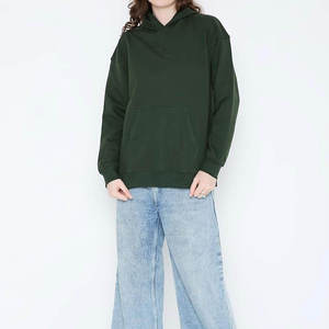 เสื้อฮู้ดดี้ทรงหลวม ดีไซน์ใหม่ ผ้าถักปักลาย เป็นมิตรกับสิ่งแวดล้อม ระบายอากาศได้ดี ทรงไหล่ตก สำหรับผู้หญิง รับสกรีนโลโก้ ผ้าโพลีเอสเตอร์ผสมคอตตอน - Product Image 3