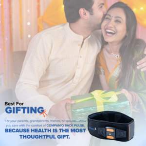 Ceinture de thérapie TENS portable pour soulager les douleurs dorsales, masseur à impulsions rechargeable, intensité réglable, contrôle de la durée, taille unique - Product Image 2