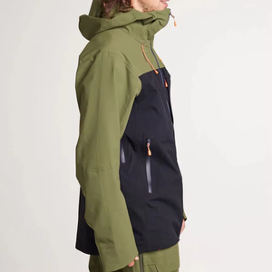 Veste de ski et snowboard à capuche tendance, de qualité supérieure, couleur unie, design répondant à la demande des clients, pour la randonnée en montagne - Product Image 3