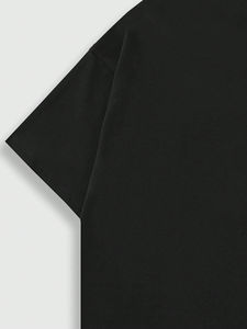 T-shirts à manches courtes en coton 100% tricoté à col en V de qualité supérieure pour hommes en grande taille, vente en gros, coupe régulière, streetwear - Product Image 4