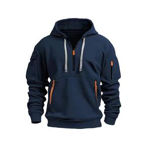 เสื้อฮู้ดแขนยาวผู้ชายแบบใหม่ สไตล์โดดเด่น ออกแบบเองได้ ผ้าฟลีซระบายอากาศดี ลายการ์ตูนปัก 3 มิติ - Product Image 2