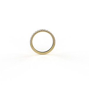 Ishi Diamonds 18K Gold Half Eternity Lab Grown Diamond Ring Joyería elegante para mujer - Product Image 2