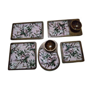 Bol en bois d'acacia à la mode planche à découper cuillère bébé bol pour compétition Restaurants équipement - Product Image 3