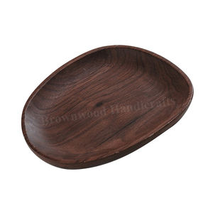 Plateau de meilleure qualité en bois de forme irrégulière fait à la main, plateau en bois écologique, fabricant d'assiettes alimentaires, fournisseur en gros - Product Image 1