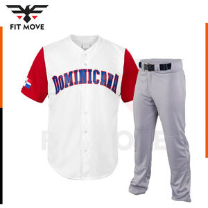 Camiseta de béisbol a rayas personalizada, camiseta de béisbol con diseño de logotipo de sublimación lisa al por mayor - Product Image 4