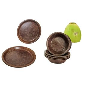 Mini cuencos de Palma Cuencos redondos de hoja de palma biodegradables a granel Robusto a prueba de fugas Desechable - Product Image 1