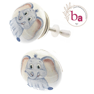 Armoire à tiroirs éléphant moderne avec boutons et poignée en céramique pour enfants exportation de qualité pour armoire cuisine commode salle de bain Application - Product Image 1