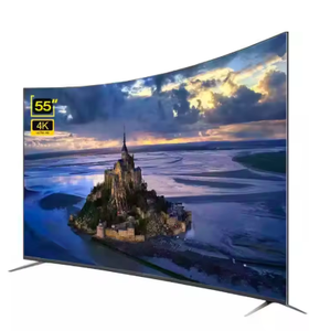 Téléviseur intelligent LED incurvé Ultra HD 4K de 55/65 pouces avec système d'exploitation Android et haut-parleur intégré pour usage domestique et hôtelier, vente en gros d'usine - Product Image 2