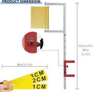 Outil de mesure de saut vertical Hauteur réglable Entraîneur de saut vertical mural - Product Image 6