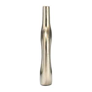 Vase moderne en aluminium argenté à boucle duo Porte-fleurs décoratif élégant avec corps ajouré pour décoration intérieure de maison élégante - Product Image 3