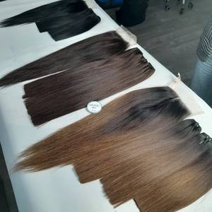 Máquina de extensiones de cabello Remy humano virgen 100% vietnamita hueso de doble trama recto sin enredos sin desprendimiento para venta al por mayor - Product Image 1