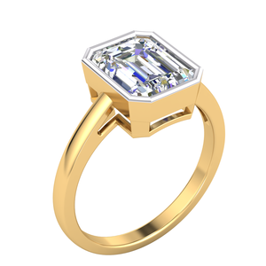 Bague design classique en or 14 carats pour femme avec 2.09Cts VS Clarity Lab Grown Diamond EF Color Jewelry - Product Image 1