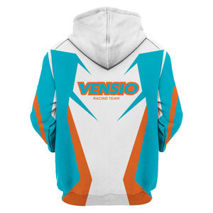 Sweatshirts à capuche de motocross de course personnalisés entièrement numériques par sublimation sport avec impression de course pour la saison d'hiver - Product Image 4