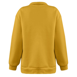 Style Lightweight Customized 1/4 Zipper Sweatshirt For <b>Women</b> Streetwear Pullover Stand Collar Customized Logo Printing - Product Image 4
