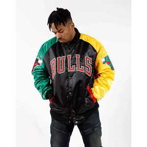 แจ็คเก็ตเบสบอลผ้ากำมะหยี่ผ้าซาตินโพลีเอสเตอร์100% ออกแบบได้ตามต้องการ2025 - Product Image 5