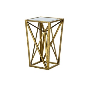 Mesa con acabado dorado, accesorios para muebles para el hogar, mesa de centro decorativa de aluminio, dormitorio o comedor decorativo - Product Image 5