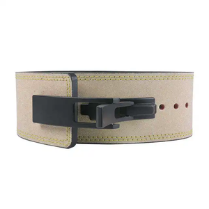 Wholesale Gym <b>Powerlifting</b> Lever <b>Belts</b> for Unisex Custom Design OEM Service Leather Adjustable Buckle Professional Protection - Product Image 1