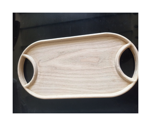 Precio directo de fábrica Bandeja de madera para decoración-Bandeja de madera pulida para regalo y uso de exhibición - Product Image 2