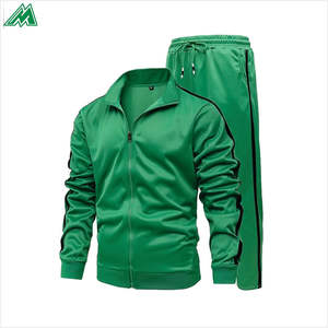 Conjunto de chándal personalizado con cremallera completa Traje de sudadera de lana transpirable de manga larga con logotipo impreso Chaqueta y pantalones de invierno - Product Image 4