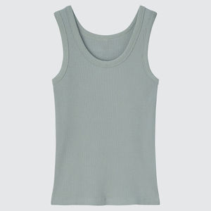 Camiseta sin mangas cómoda de algodón con cuello redondo para mujer, seda suave para entrenamiento y uso diario, versátil para capas, transpirable, personalizado - Product Image 2