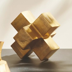 Décoration de table d'art moderne Accent Home Decor Sculpture Brass Antique Plus Design Table Decor Home Furnishing Gold Color Plated - Product Image 6