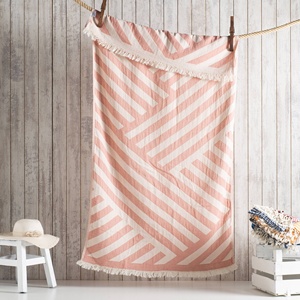 Harmony <b>Turkish</b> <b>Beach</b> <b>Towel</b> Diagonal Stripe, 100% Cotton Peshtemal, 35x70 in - Product Image 3