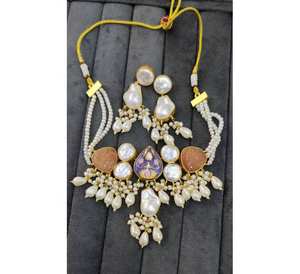 Conjunto de collar con pendientes para compromiso de boda Calidad Premium Nuevo diseño Desgaste de moda hermoso diseño - Product Image 1