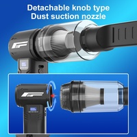 Soplador de Aire Comprimido Eléctrico, Inalámbrico, 90,000 RPM, para Eliminar Polvo, 2 en 1, Aspiradora y Sopladora para PC, Teclado, Hogar, Auto
