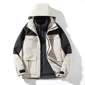 Veste de Pluie Aqua Shield en Nylon Enduit Haute Performance avec Fermeture à Glissière Style de Rue Motif Lâche Imperméable et Respirant - Product Image 2