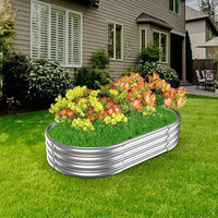 Jardinière surélevée en métal thermolaqué, écologique et durable, pour légumes, fleurs et herbes à domicile, OEM ODM