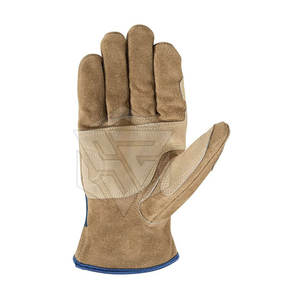 Guantes de trabajo de cuero personalizados para invierno unisex, guantes de trabajo aplicables al aire libre de estilo liso - Product Image 2