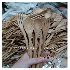 Juego de cubiertos de viaje de bambú al por mayor/juego de cubiertos de fibra de bambú con el precio más barato hecho en Vietnam - Product Image 3