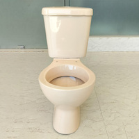 Moderne Beige Irani Wc Keramische Wc-Wc-Wc-Bril Met Watertank Zacht Gesloten Stoelhoes Voor Badkamer Tweedelig Wc-Toilet