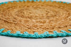 Set de table en jute tressée 40 x 40 cm, vaisselle écologique, tapis de table pour la salle à manger, vente en gros, export, naturel - Product Image 2